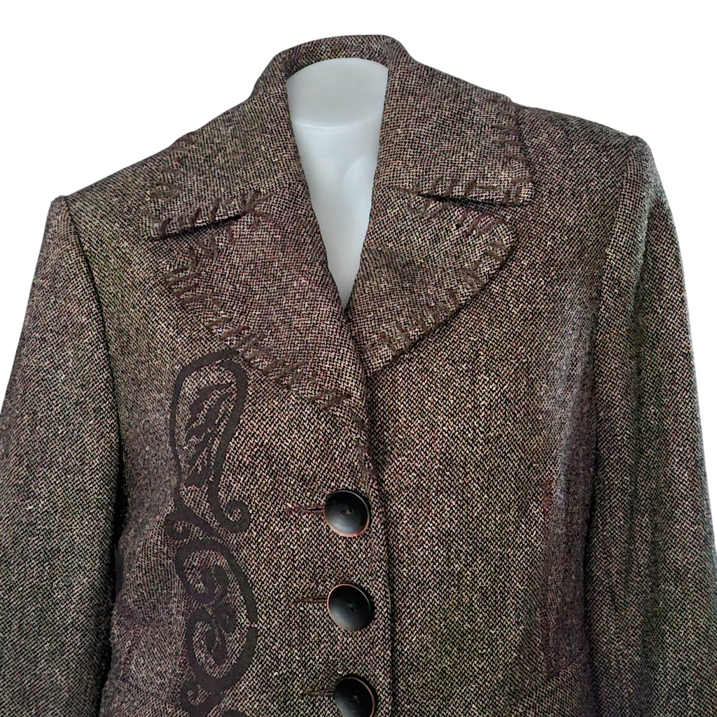 Sako elegante vintage me dizajn unik