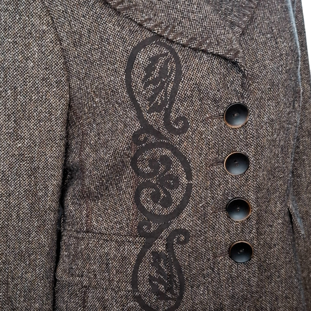 Sako elegante vintage me dizajn unik