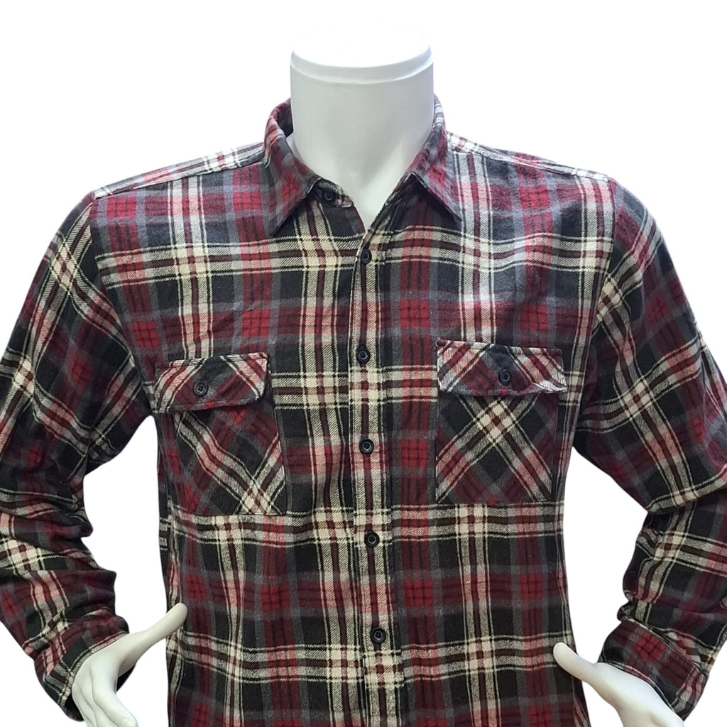 Këmishë Flanelle për Meshkuj – 100% Pambuk